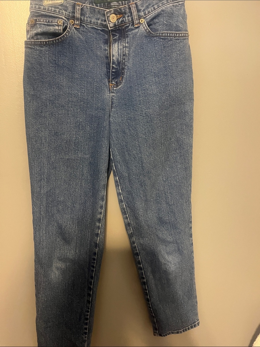 Lauren Ralph Lauren Straight-Leg Denim Jeans in Classic Blue
